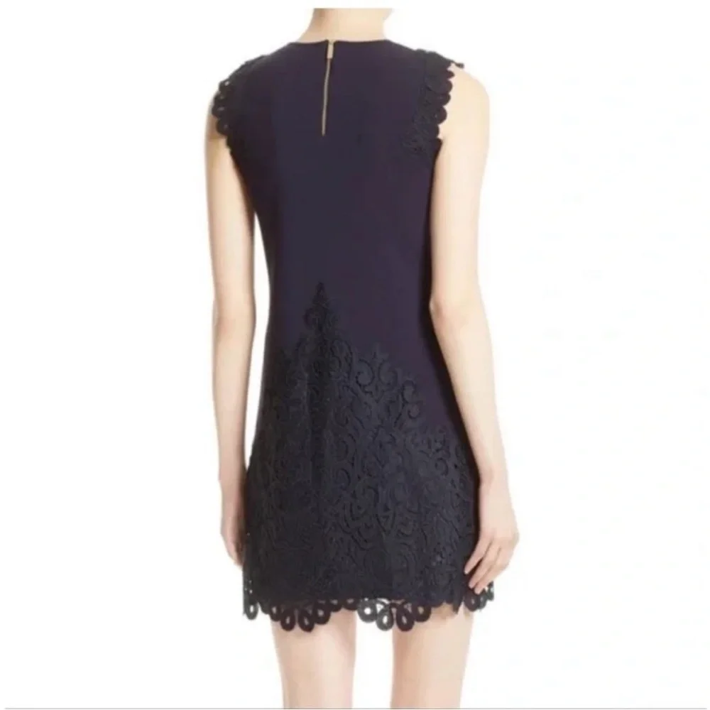 Ted Baker Dress Luccia Mini Lace Sleeveless in Navy